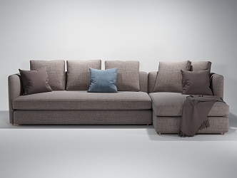 European Style Simple Sofa 3d model