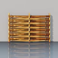Elegant Wooden Hinged Door With Slatted Design For Modern Interior Spaces
