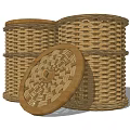 Modern Storage Basket Dustpan 3d model