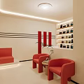 Modern 2Floor Studio Interior With Piano Staircase Plants And Warm Lighting