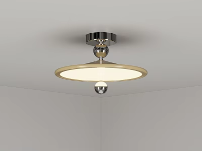 Quiet ancient style bedroom ceiling lamp round ceiling lamp net red ceiling lamp 3d model
