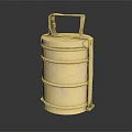 Modern Lunch Box Lunch Box Iron Lunch Box Multi-Layer Lunch Box 3d model