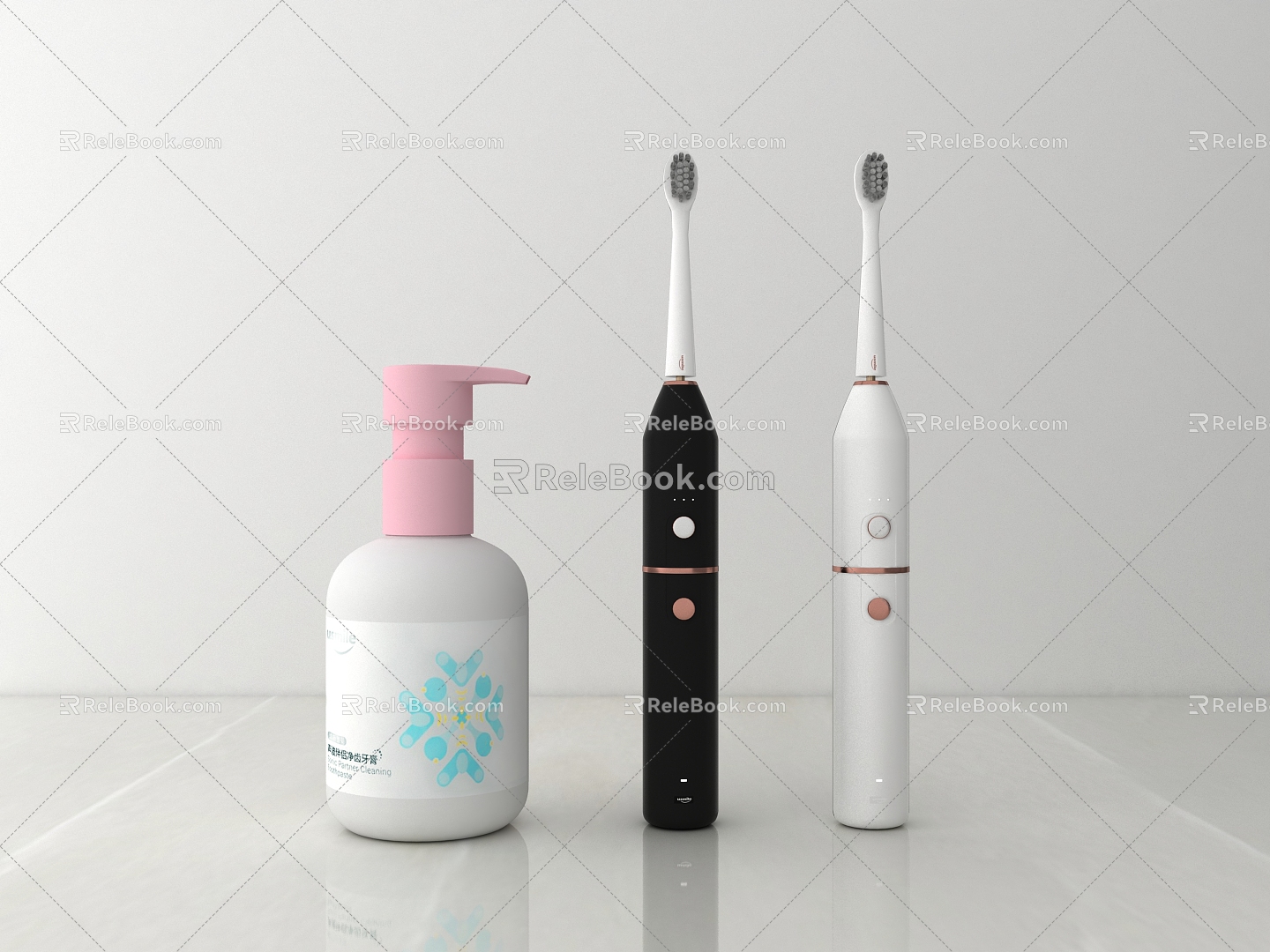 Modern electric toothbrush 3d model