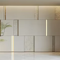 Modern rock background wall 3d model
