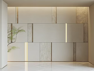 Modern rock background wall 3d model