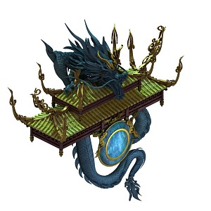 Chinese Dragon Palace 3d model