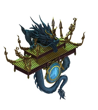 Chinese Dragon Palace 3d model