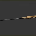 Elegant Sword With Golden Spiral Hilt Decorative Guard And Silver Sharp Blade