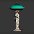 Table Lamp Industrial Table Lamp Homemade Table Lamp Industrial Wind Folding Table Lamp Lighting Lamps Lighting Fixtures 3d model