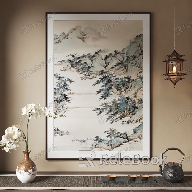 New Chinese Hanging Paintings Chinese Hanging Paintings model