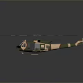Military Camouflage Helicopter With Rotors Supporting Space Exploration Missions