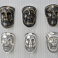 Modern pendant mask wall decoration pendant 3d model