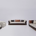 Modern Combination Sofa Medium Luxury Combination Sofa 3d model