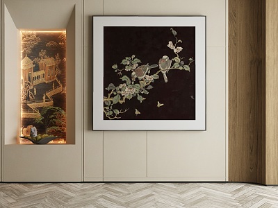 New Chinese Decorative Painting 3d model