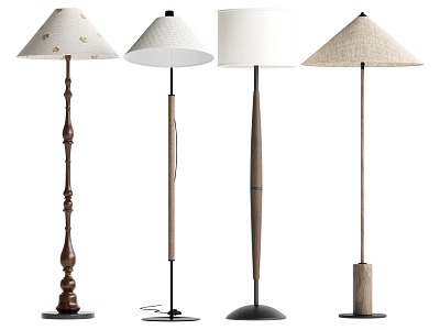 Middle style floor lamp 3d model