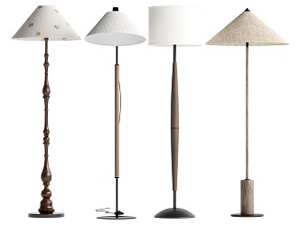 Middle style floor lamp 3d model