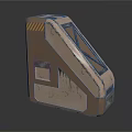 Modern Bullet Box Automatic Rifle Bullet Box Bullet Pistol Bullet 3d model