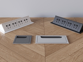 Socket Ground Floor Hidden Socket Office Ground Plug 3d model