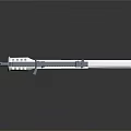 Modern White Assault Rifle With Sleek Design And Tactical Features