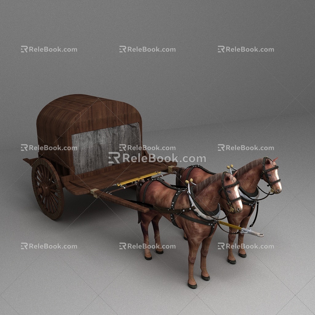 Carriage carriage ancient carriage 3d model