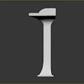 Elegant White Pedestal Sink With Double Faucets Modern Bathroom Fixture Design
