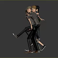 Diverse Male Game and Movie Characters in Casual Outfits with Various Animated Poses
