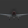 Modern Fighter World War II Aircraft Carrier-based Fighter 3d model