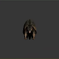 Realistic Armadillo With Scaly Armor Shell Detailed Body Structure And Standing Posture 3d model