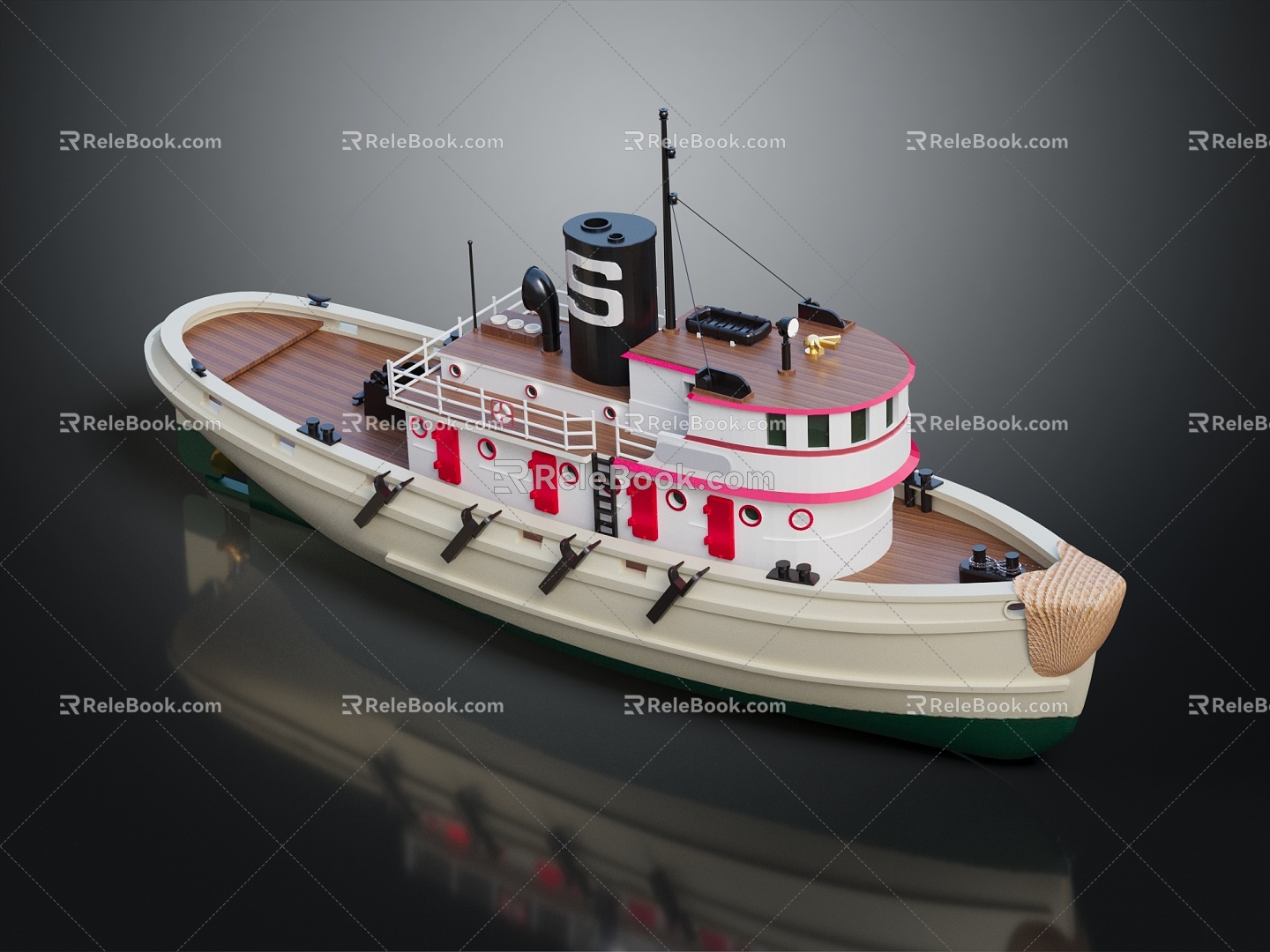 Modern Yacht Ship Private Ship 3d model