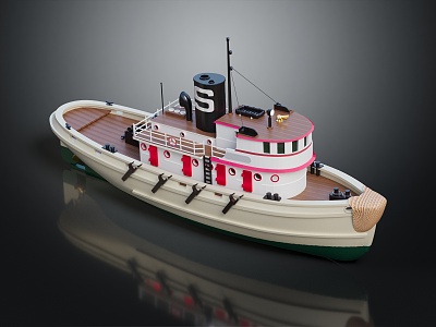 Modern Yacht Ship Private Ship 3d model