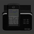 Digital Cordless Phone With Numeric Keypad Time Display And Charging Base 3d model