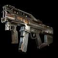 modern submachine gun 3d model