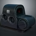 Black Essential Red Dot Weapon Sight With Adjustment Knobs And Red Reticle