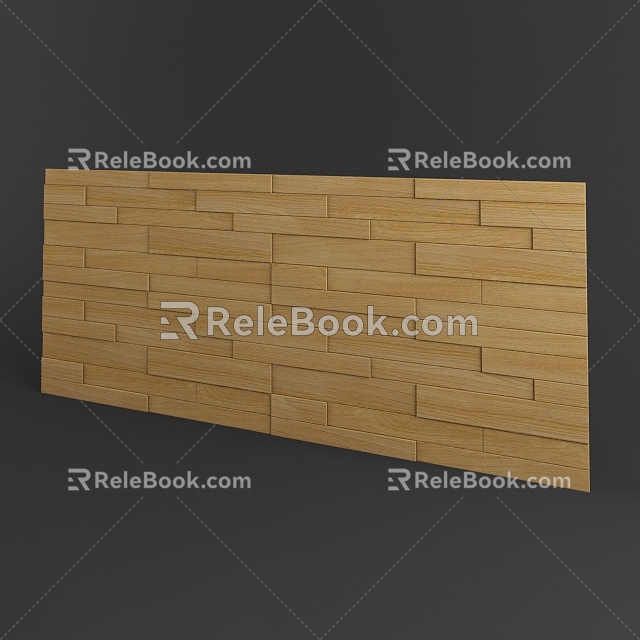 Wooden wall decoration 3d model