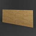 Wooden wall decoration 3d model