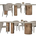 Modern Table And Chair Set With Gold Metal Legs Upholstered Seats And Oval Tabletop