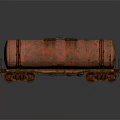 New Silver With Red Stripe And Old Rusty Brown Railway Oil Tanker Cars