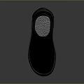 Black Leather Ankle Boots With Thick Sole Chunky Heel And Elastic Panel Design