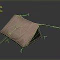 Pink Portable Camping Tent With Support Poles For Outdoor Camping Trips