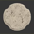 Classic Marble Tabletop With Intricate Carved Wooden Base And Vintage Design