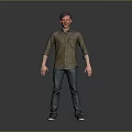Modern game character man uncle greasy uncle male 3d model