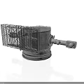 Industrial Heavy Duty Metal Equipment With Mesh Cage And Extended Arm Structure