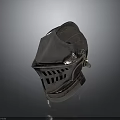 Medieval Knight Battle Helmet Metal Construction With Visor Ventilation Holes And Protective Design