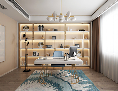 Light Luxury Study 3d model