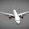 GOL Airlines Passenger Airplane With White Body Orange Tail And Engines Livery Design