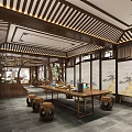 Chinese Reception Room Third Floor Reception Room 3d model