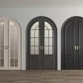 Modern double door 3d model