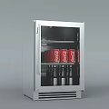 Modern refrigerator small refrigerator 3d model