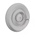 Modern Gold Round Wall Lamps With Metal Finish And Black Sphere Design