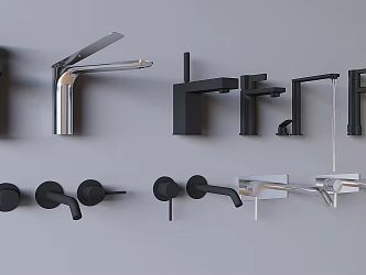 Faucet brushed stainless steel faucet bathroom small kitchen bathroom faucet 3d model